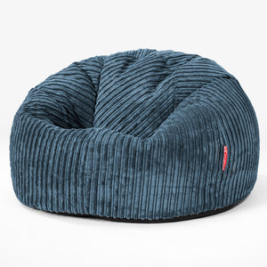 CloudSac 200 Kinderen Zitzak met Vezel-latex Vlokvulling 2-12 jaar oud - Corduroy Marineblauw