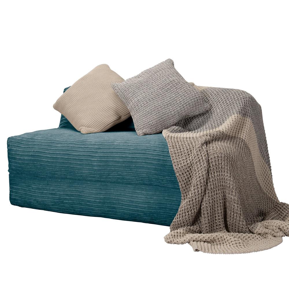 LOUNGE PUG, Avery, Slaapstoel Dubbele, Corduroy Petrol