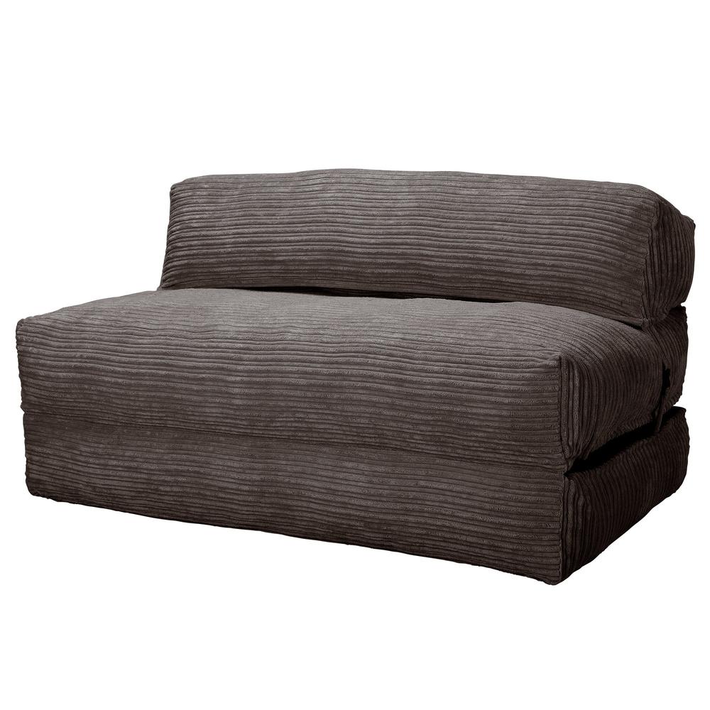 LOUNGE PUG, Avery, Slaapstoel Dubbele, Corduroy Graphite Grijs