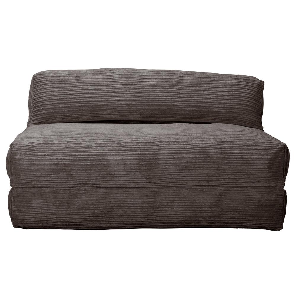 LOUNGE PUG, Avery, Slaapstoel Dubbele, Corduroy Graphite Grijs