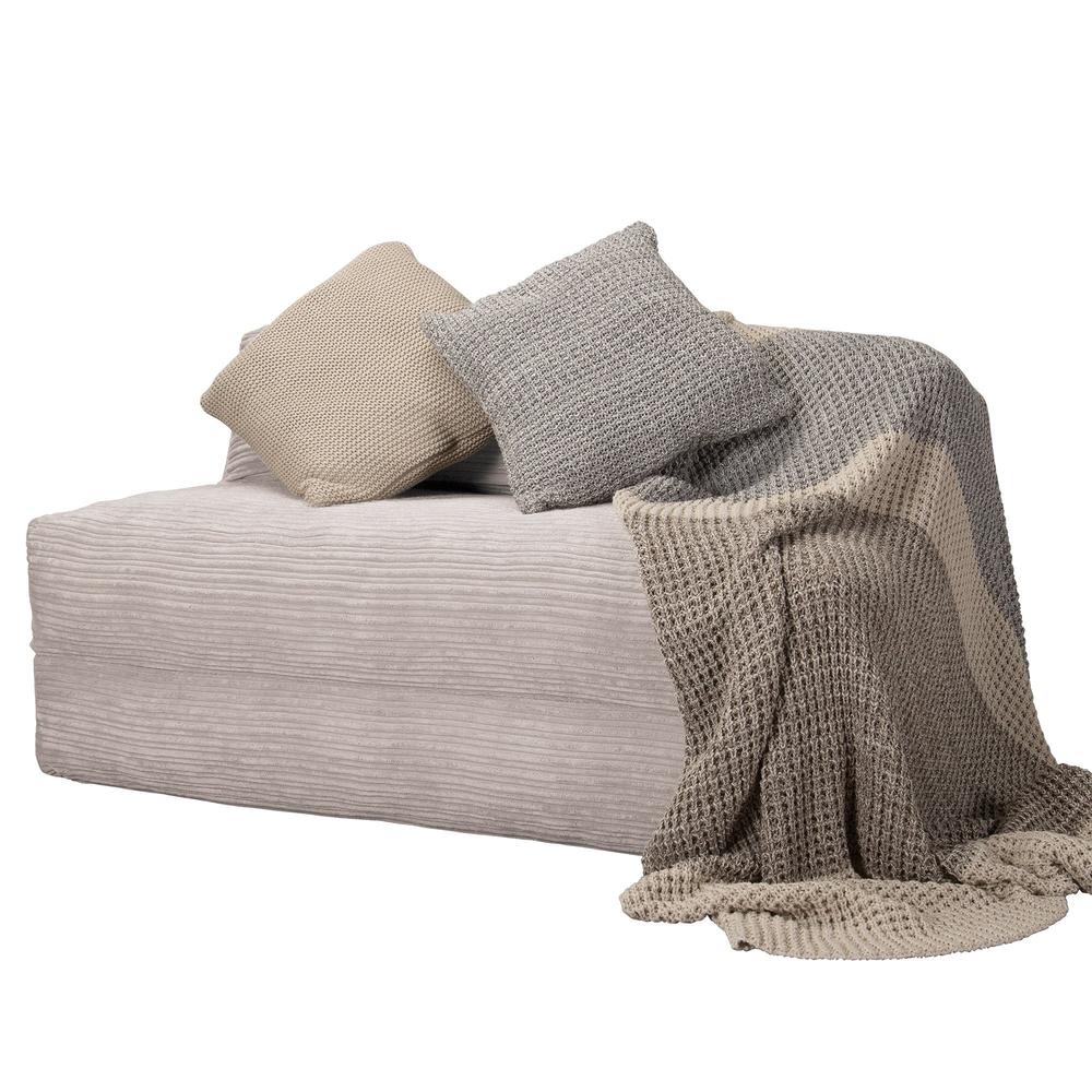 LOUNGE PUG, Avery, Slaapstoel Dubbele, Corduroy Ivoor