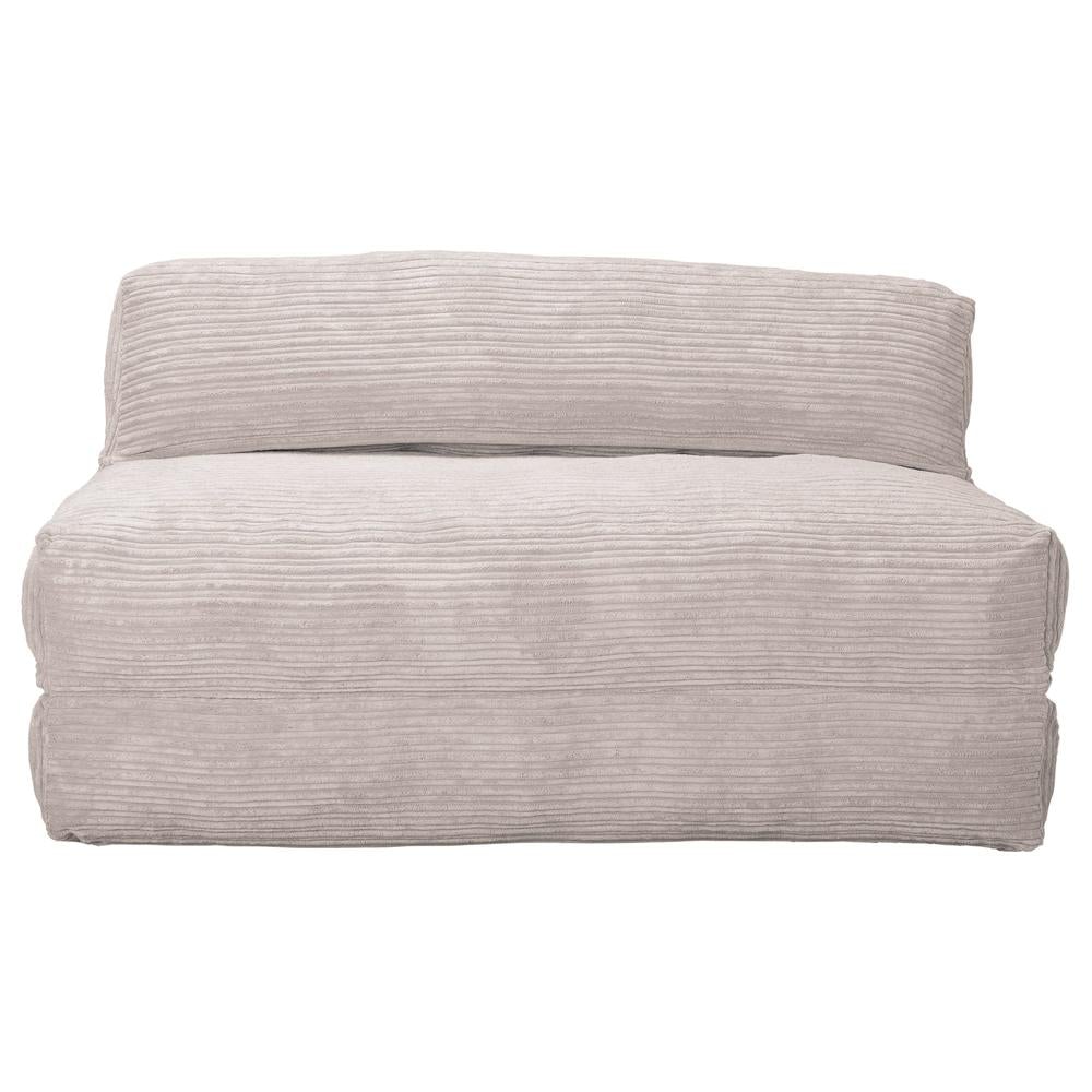 LOUNGE PUG, Avery, Slaapstoel Dubbele, Corduroy Ivoor