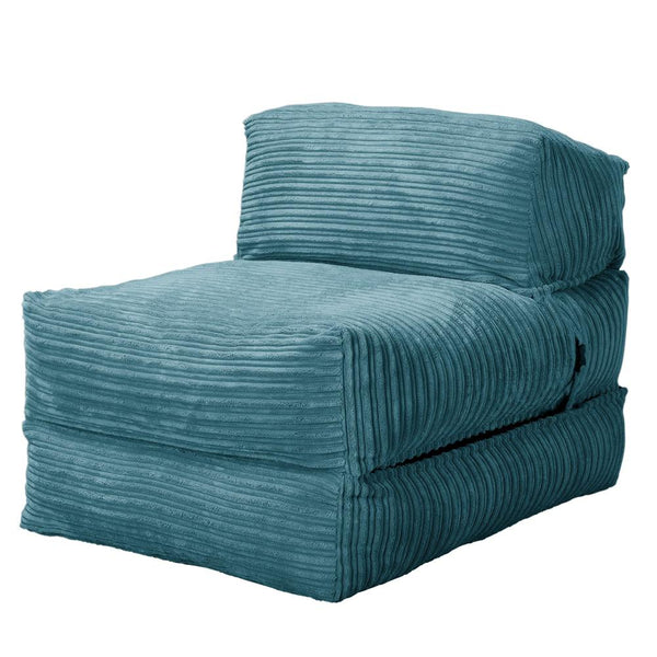 LOUNGE PUG, Avery, Slaapstoel Single, Corduroy Petrol