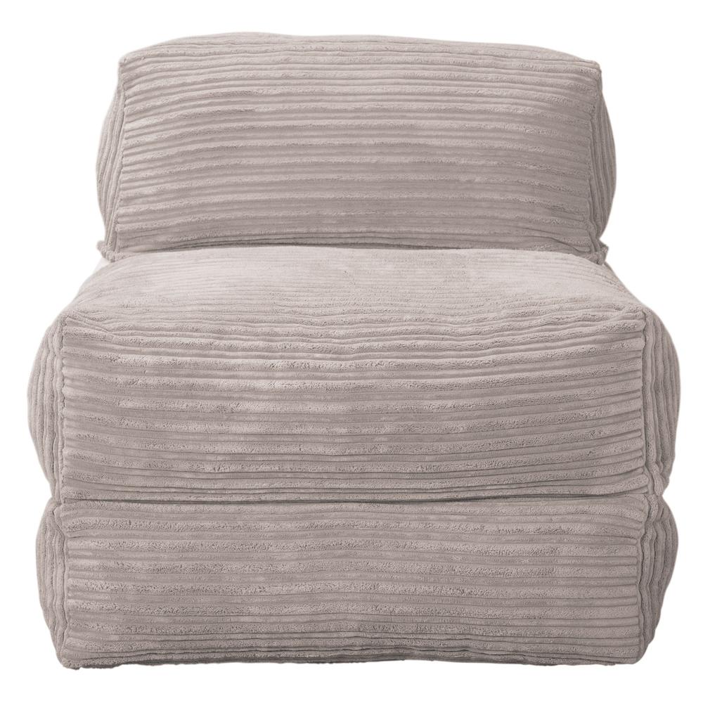 LOUNGE PUG, Avery, Slaapstoel Single, Corduroy Ivoor