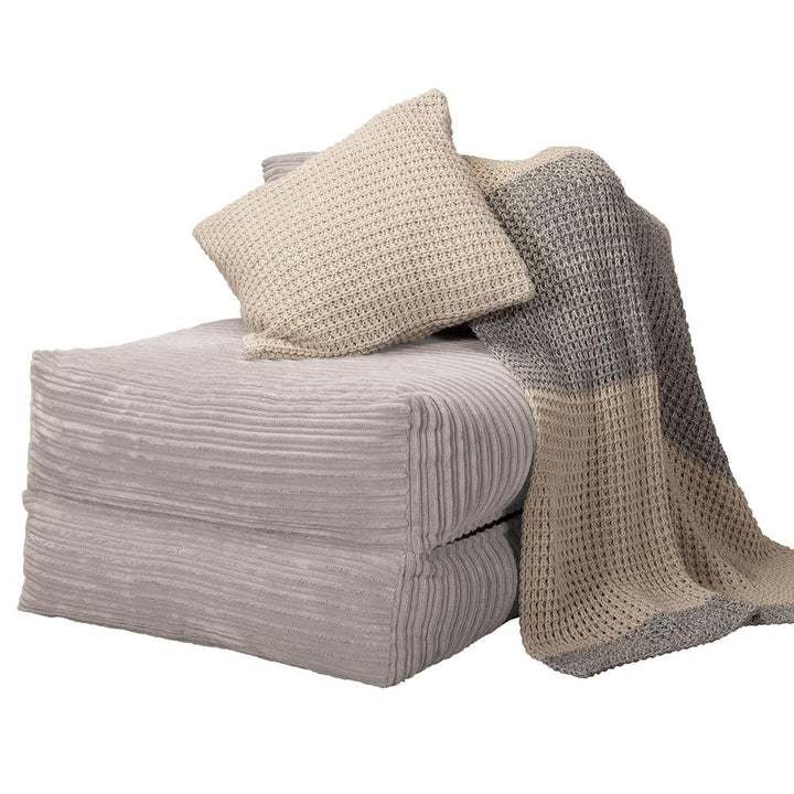 LOUNGE PUG, Avery, Slaapstoel Single, Corduroy Ivoor