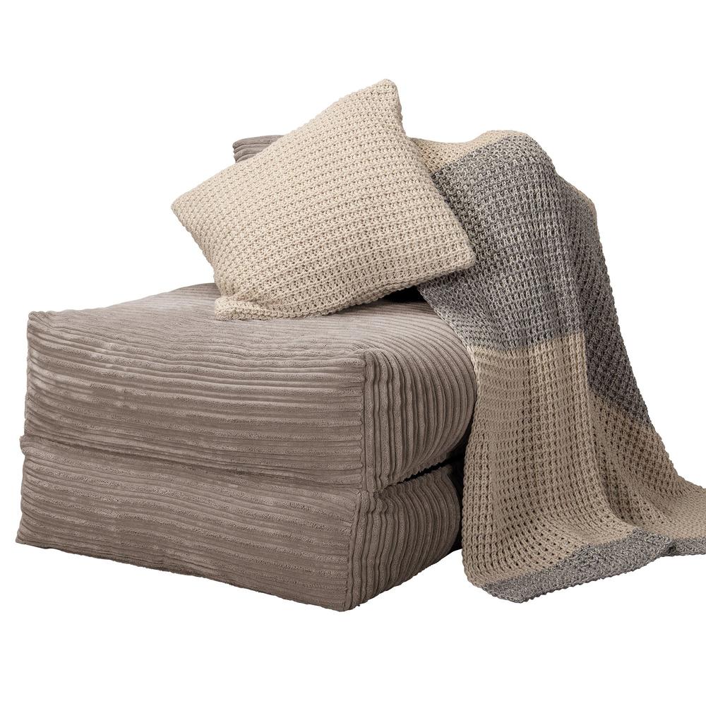 LOUNGE PUG, Avery, Slaapstoel Single, Corduroy Mink