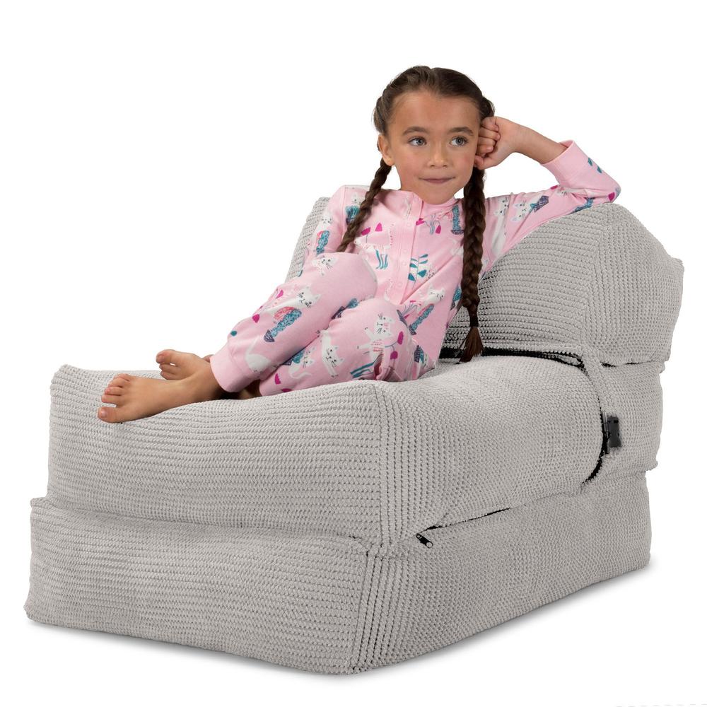 LOUNGE PUG, Avery, Slaapstoel Single, Pompom Crème