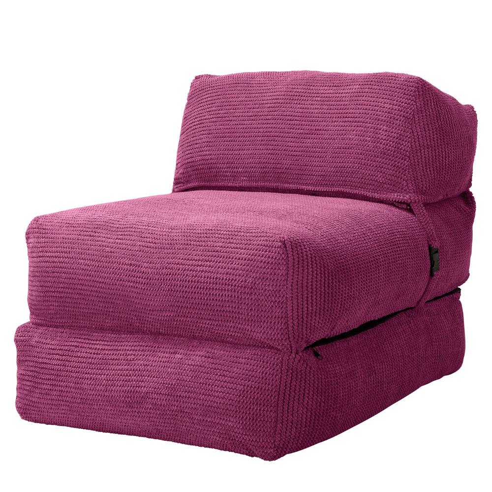 LOUNGE PUG, Avery, Slaapstoel Single, Pompom Roze