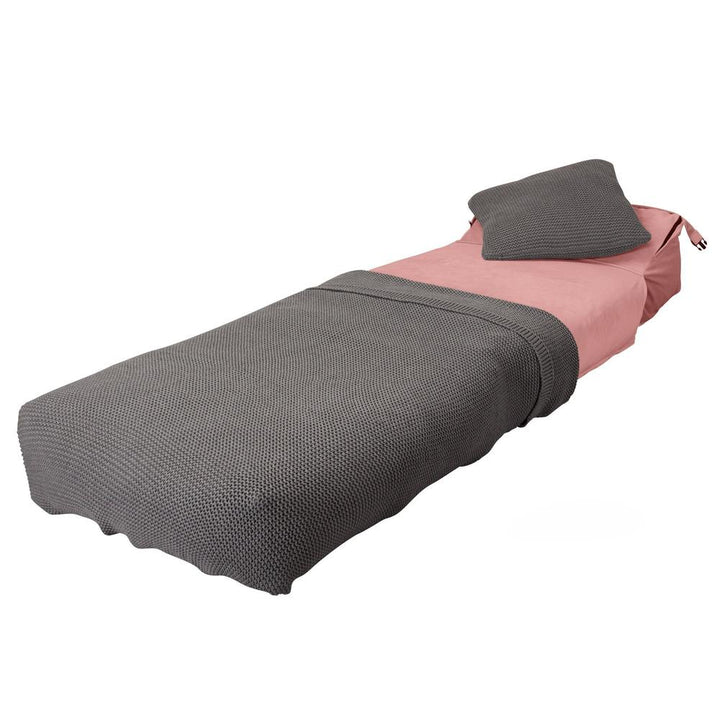 LOUNGE PUG, Avery, Slaapstoel Single, Fluweel Roze