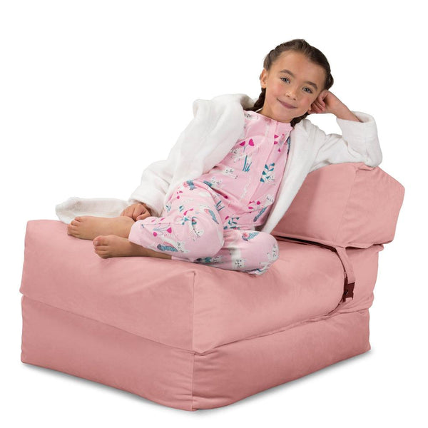 Avery Slaapstoel Single - Fluweel Roze Fabric Close-up Image