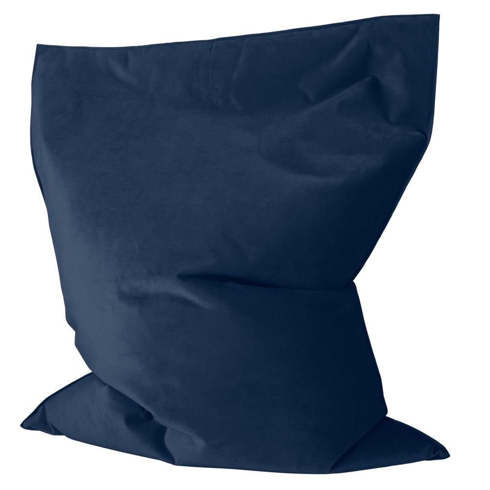 LOUNGE PUG, Kinder Zitzak Vloerkussen L, Fluweel Marineblauw