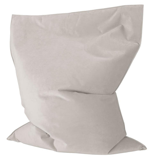 LOUNGE PUG, Kinder Zitzak Vloerkussen L, Fluweel Zilver