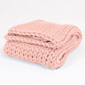 Grof Gebreid Stoffig Roze
