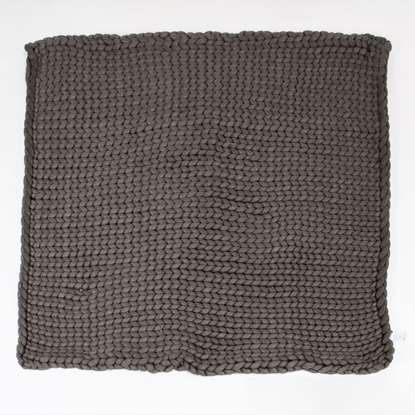 Lounge Pug - Verzwaarde Deken voor Volwassenen - Grof Gebreid Grijs - 5 KG 135 x 150 cm