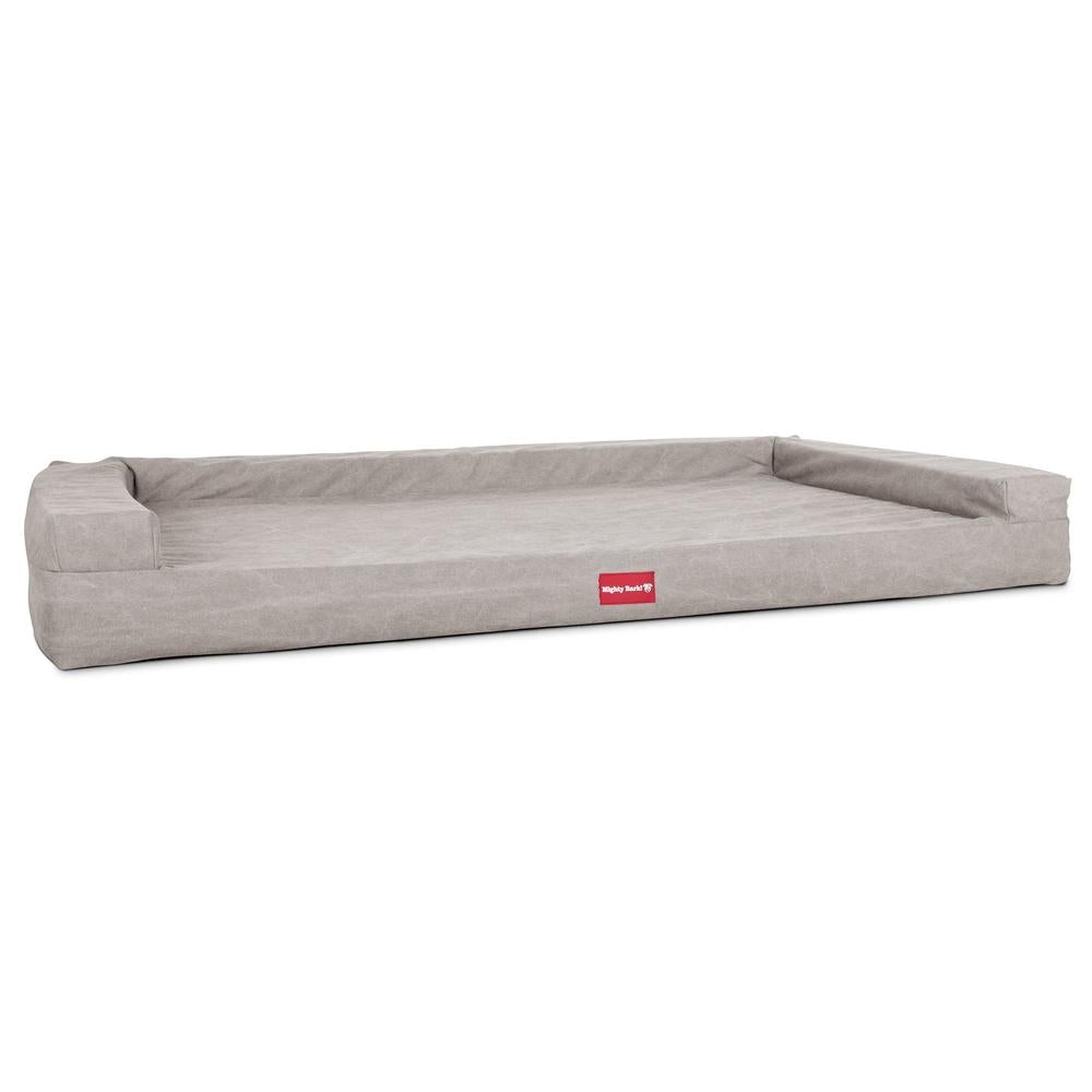 "De Zitbank Van Mighty-Bark", Orthopedisch Hondenbank, Hondenbed, Hondenbank, Klein, Groot, XXL, Stonewashed Pewter