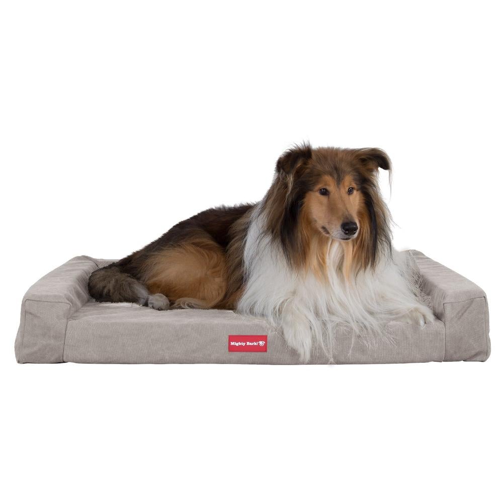 "De Zitbank Van Mighty-Bark", Orthopedisch Hondenbank, Hondenbed, Hondenbank, Klein, Groot, XXL, Stonewashed Pewter