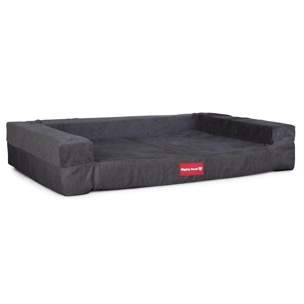 "De Zitbank Van Mighty-Bark", Orthopedisch Hondenbank, Hondenbed, Hondenbank, Klein, Groot, XXL, Chenille Graphite