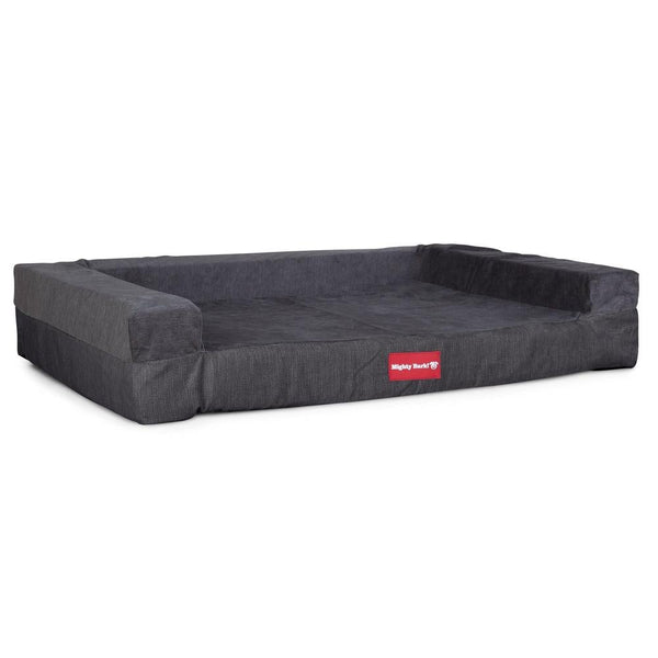 "De Zitbank Van Mighty-Bark", Orthopedisch Hondenbank, Hondenbed, Hondenbank, Klein, Groot, XXL, Chenille Graphite