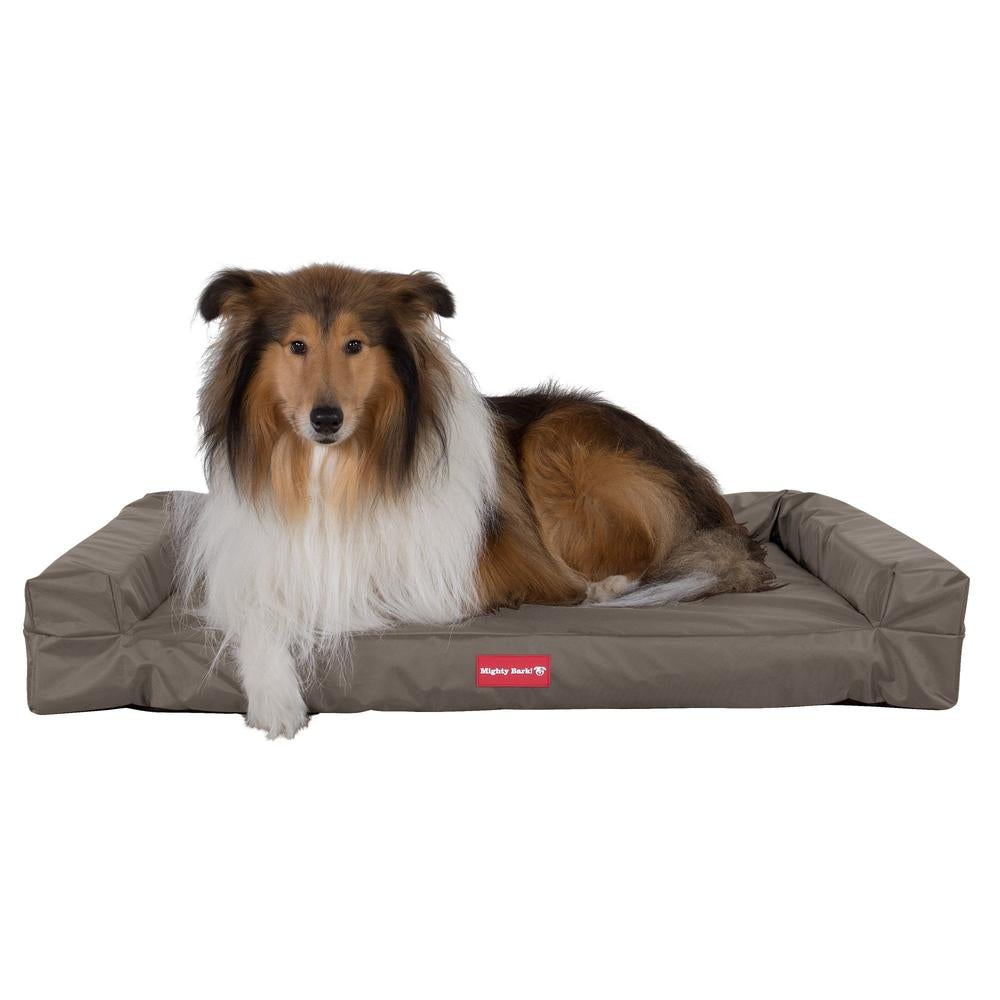 "De Zitbank Van Mighty-Bark", Orthopedisch Hondenbank, Hondenbed, Hondenbank, Klein, Groot, XXL, Waterbestendig Grijs