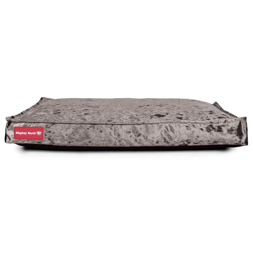 "De Hondenmatras Van Mighty-Bark", Orthopedisch Hondenkussen, Hondenbed, Glitter Zilver