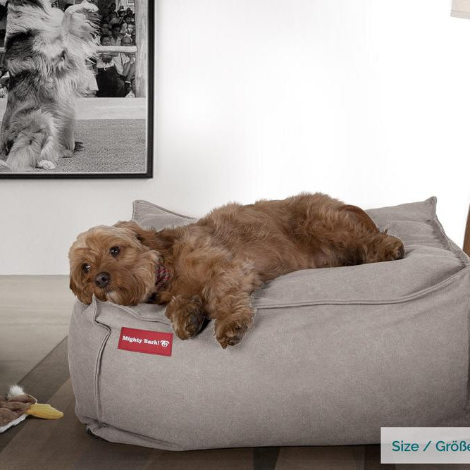 "De XXL Van Mighty-Bark", Hondenmand, Memory Foam, Stonewashed Pewter