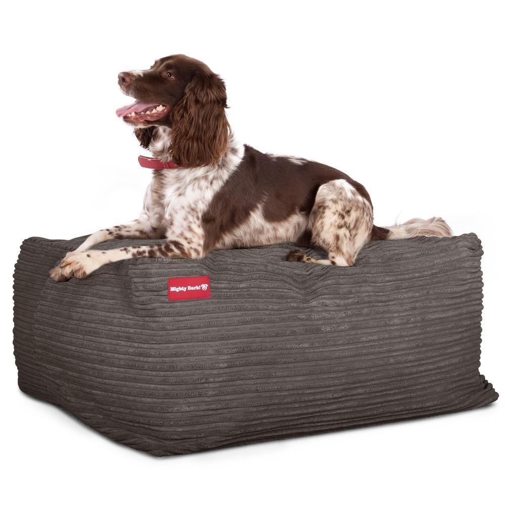 "De XXL Van Mighty-Bark", Hondenmand, Memory Foam, Corduroy Graphite