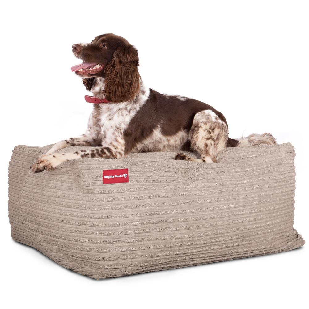 "De XXL Van Mighty-Bark", Hondenmand, Memory Foam, Corduroy Mink