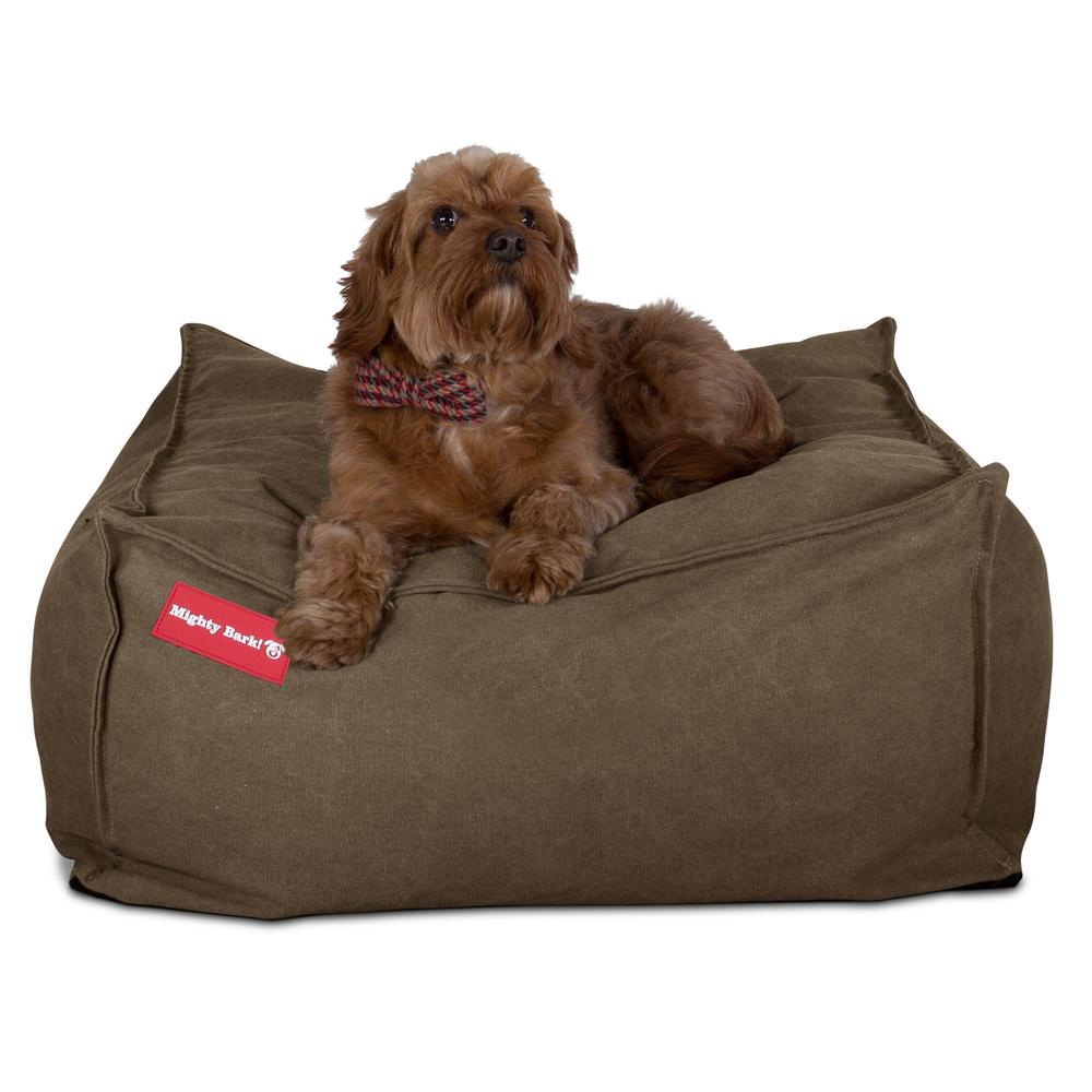 "De XXL Van Mighty-Bark", Hondenmand, Memory Foam, Stonewashed Kaki