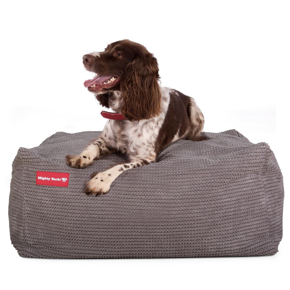 "De XXL Van Mighty-Bark", Hondenmand, Memory Foam, Pompom Antraciet
