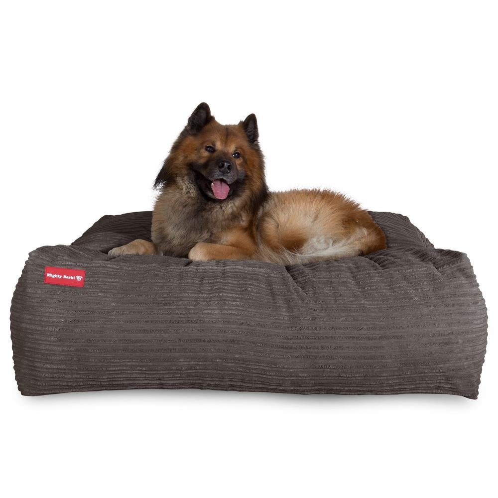 "De XXL Van Mighty-Bark", Hondenmand, Memory Foam, Corduroy Graphite
