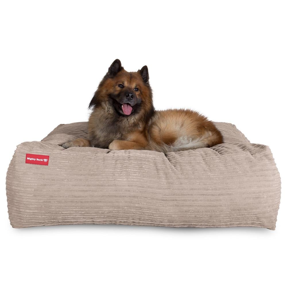 "De XXL Van Mighty-Bark", Hondenmand, Memory Foam, Corduroy Mink