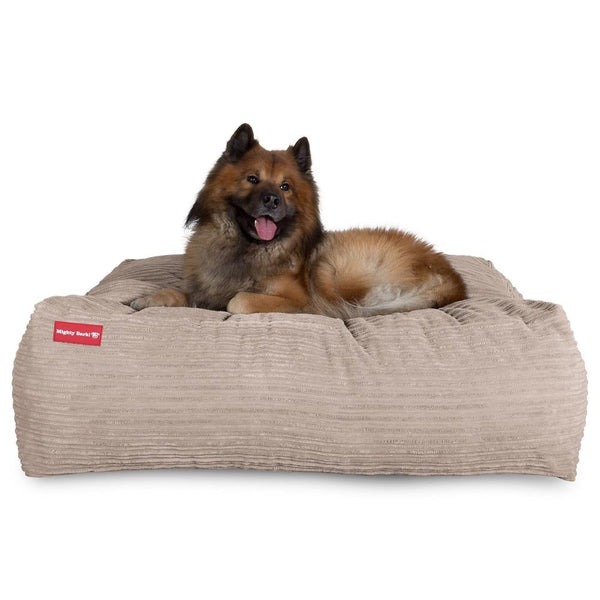 "De XXL Van Mighty-Bark", Hondenmand, Memory Foam, Corduroy Mink