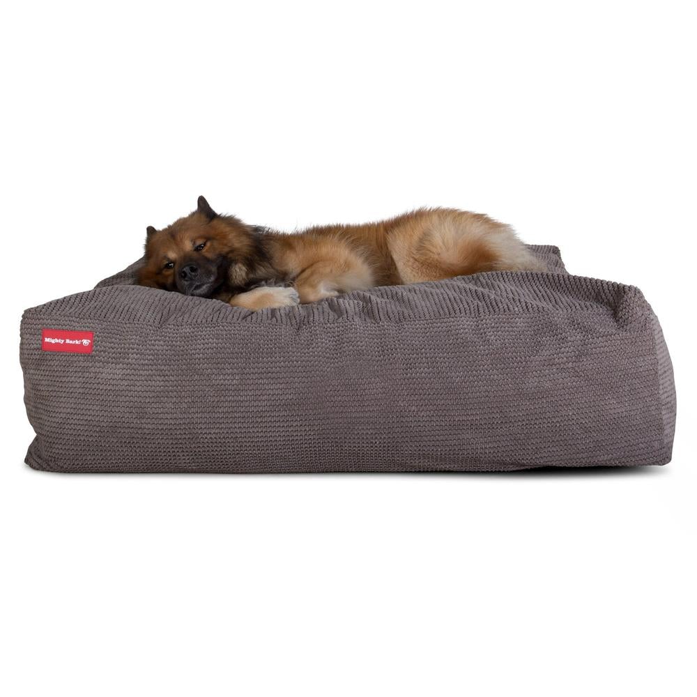 "De XXL Van Mighty-Bark", Hondenmand, Memory Foam, Pompom Antraciet