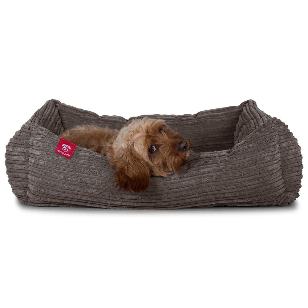 "De Nest Van Mighty-Bark", Orthopedisch Hondenmand, Hondenbed, Klein, Groot, Corduroy Graphite