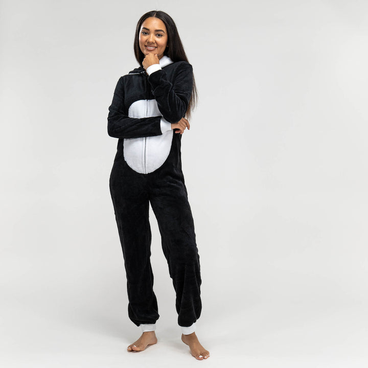 Animal Fleece-onesie voor Dames - Panda 03