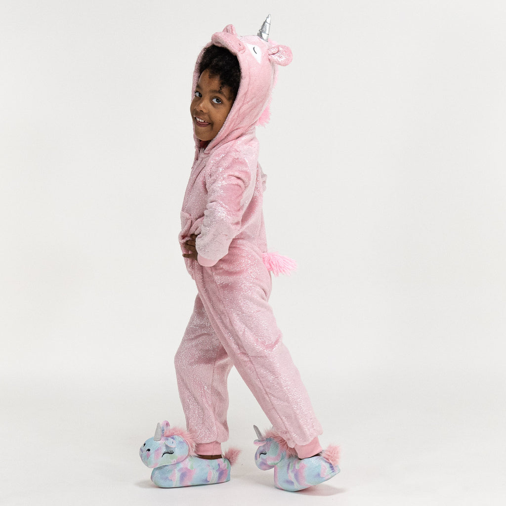 Animal Fleece-onesie voor Kinderen - Eenhoorn 02