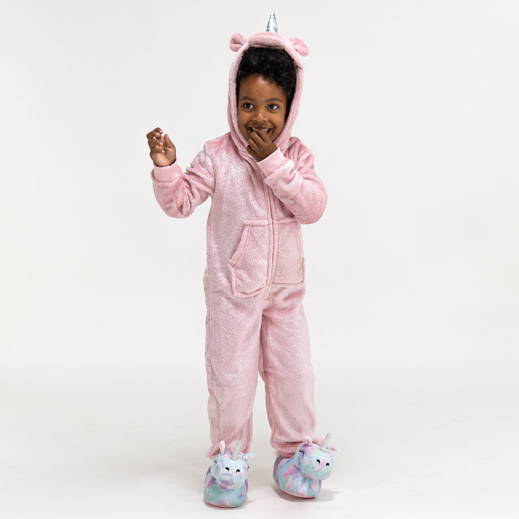 Animal Fleece-onesie voor Kinderen - Eenhoorn 05