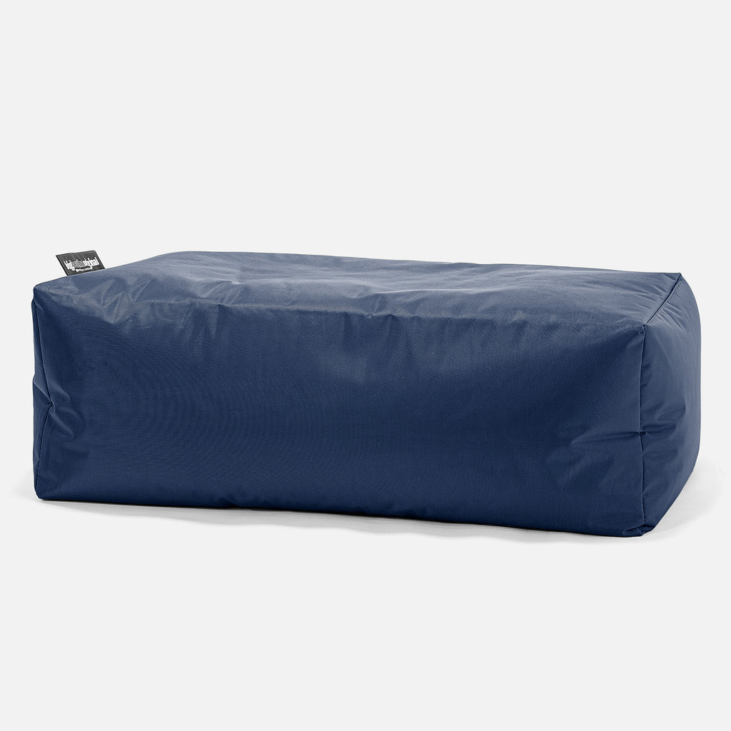 SmartCanvas™ Rechthoekig Voetenbank Poef - Marineblauw 01