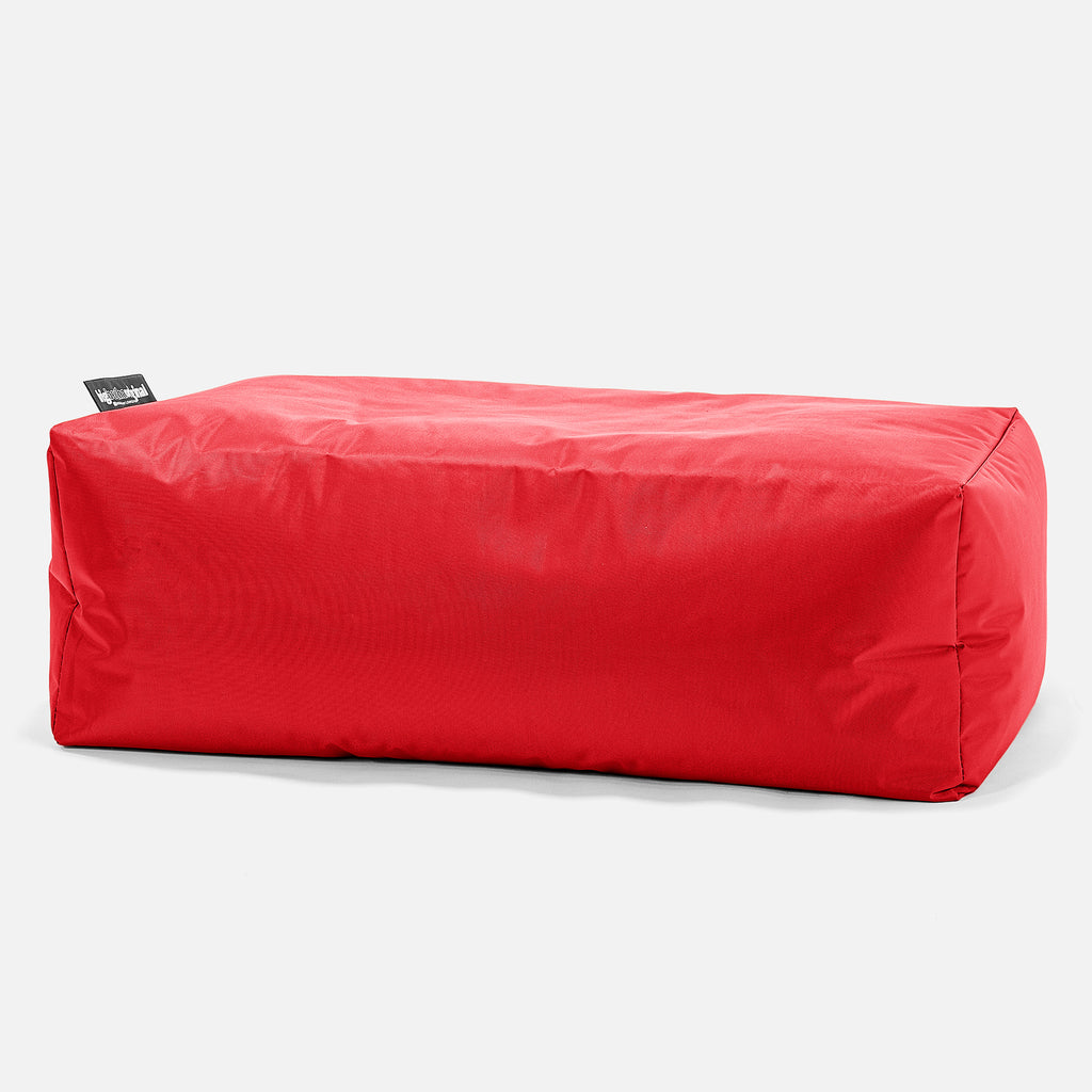 SmartCanvas™ Rechthoekig Voetenbank Poef - Rood 01