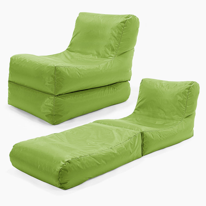 SmartCanvas™ Ligbed Zitzak Stoel - Limoengroen 01