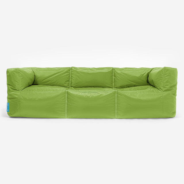 SmartCanvas™ Modulaire Bank Zitzak 3 stuks - Limoengroen 01
