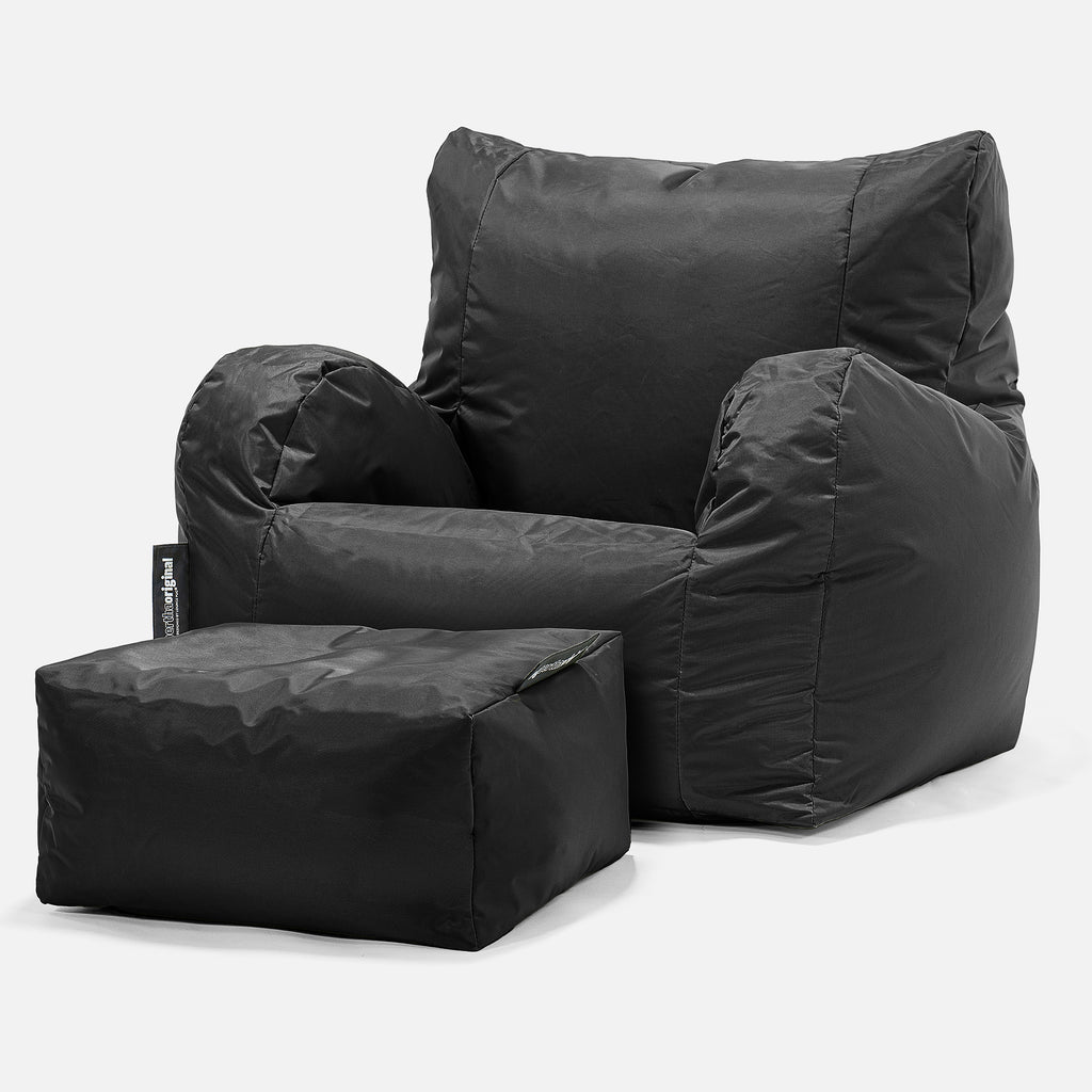 SmartCanvas™ Zitzak Fauteuil - Zwart 02