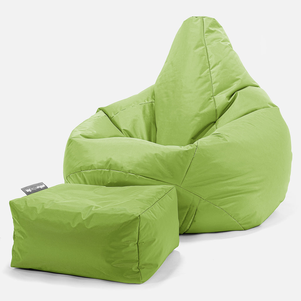 SmartCanvas™ Zitzak Gaming Stoel - Limoengroen 01