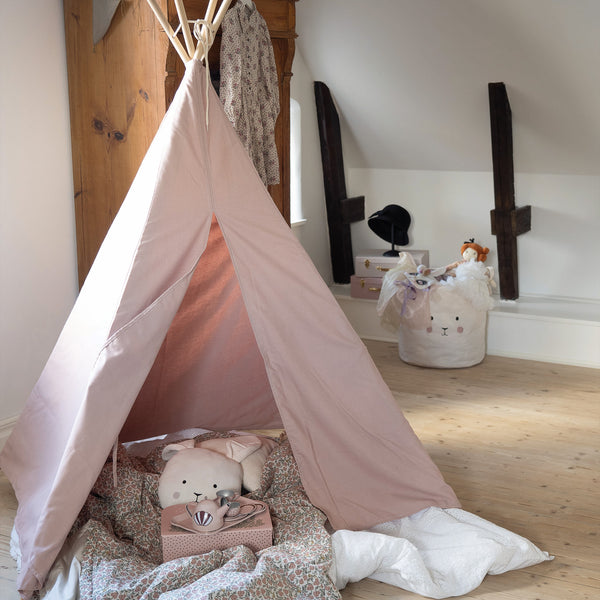 Indoor Tipitent voor Kinderen - Roze Fabric Close-up Image