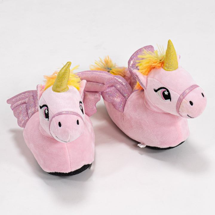 Kinderpantoffels - Eenhoorn Roze 01