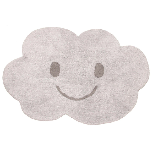 Kindertapijt - Lachende Wolk Grijs 01