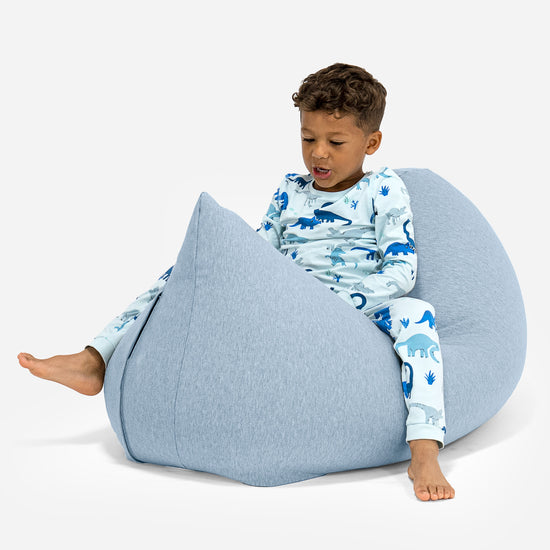 Kinderzitzak Tall 2-6 jaar oud - Stretchy Katoen Baby Blauw 02