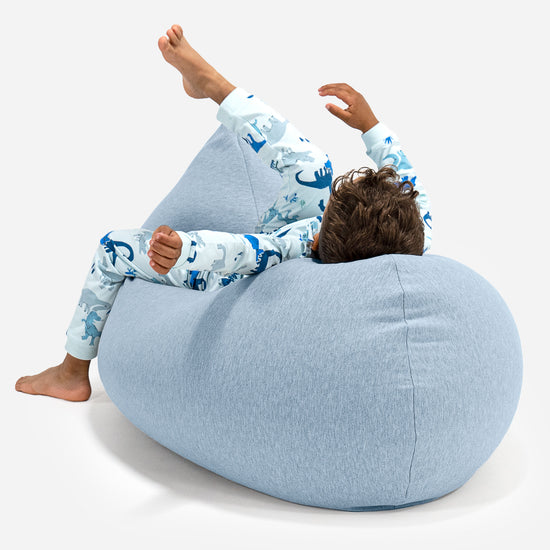 Kinderzitzak Tall 2-6 jaar oud - Stretchy Katoen Baby Blauw 04