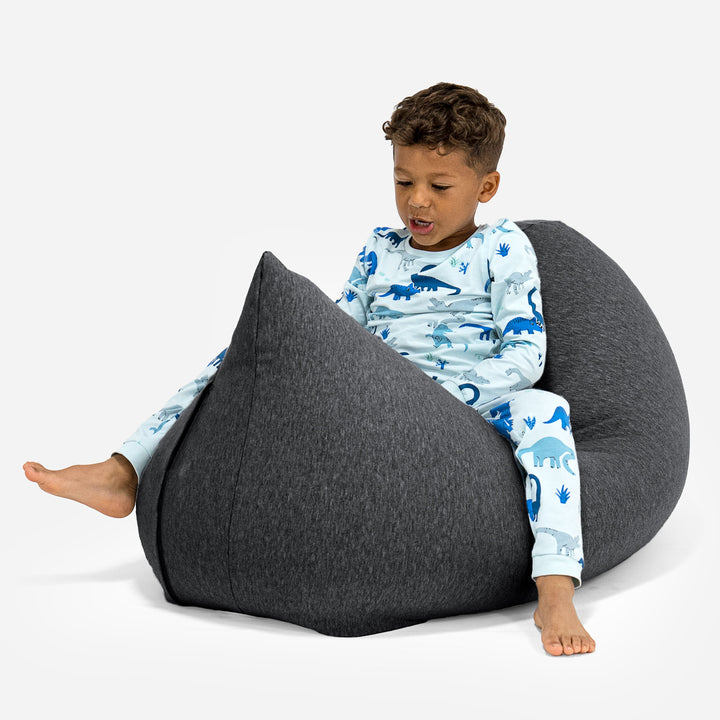 Kinderzitzak Tall 2-6 jaar oud - Stretchy Katoen Graphite 02