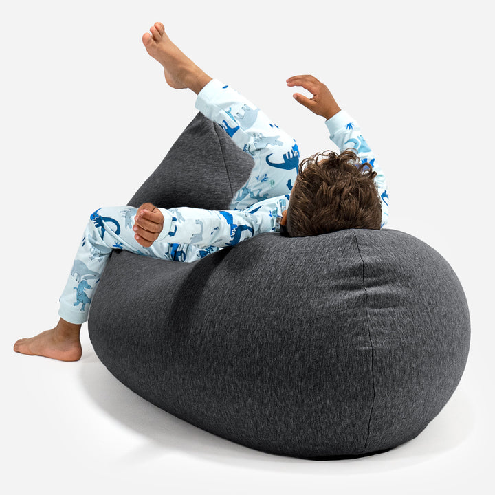 Kinderzitzak Tall 2-6 jaar oud - Stretchy Katoen Graphite 04